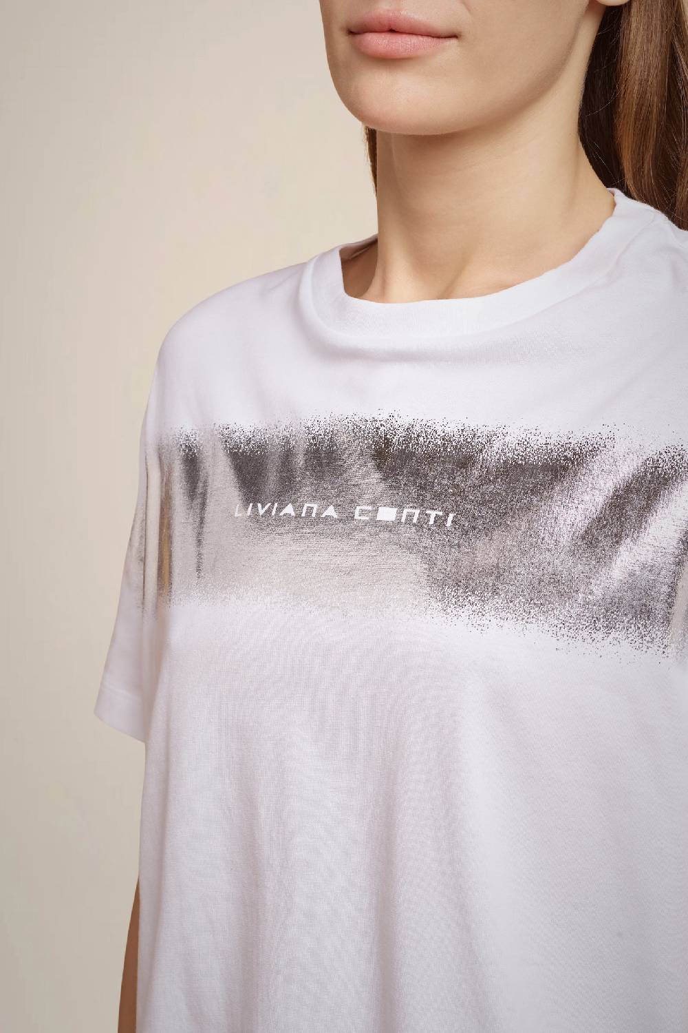 Liviana Conti T-SHIRT STAMPA LAMINA W4FF4WW70A01Z1.XS