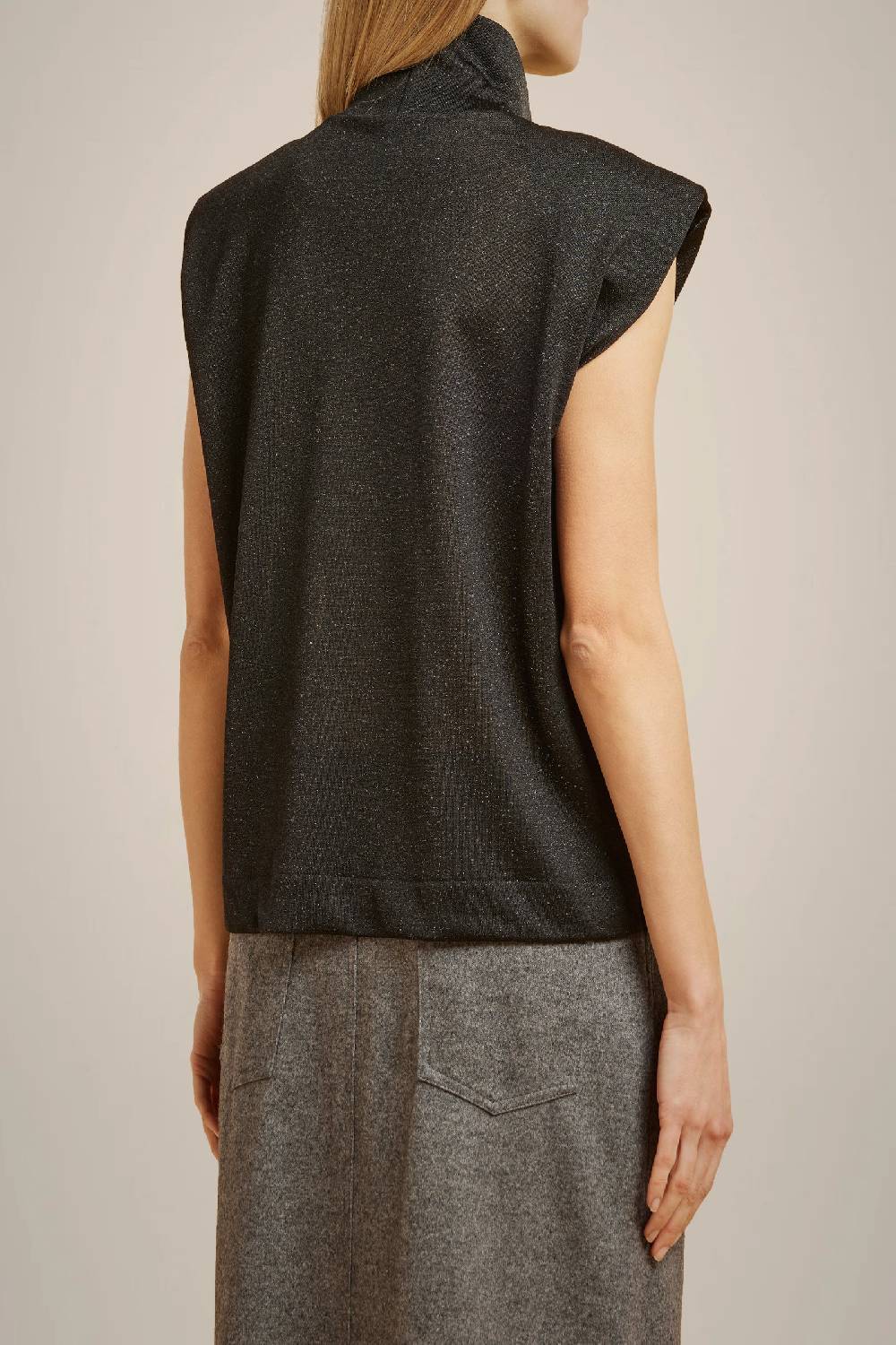 Liviana Conti TOP IN JERSEY LUREX W4LL4WQ03LRX-Y.38