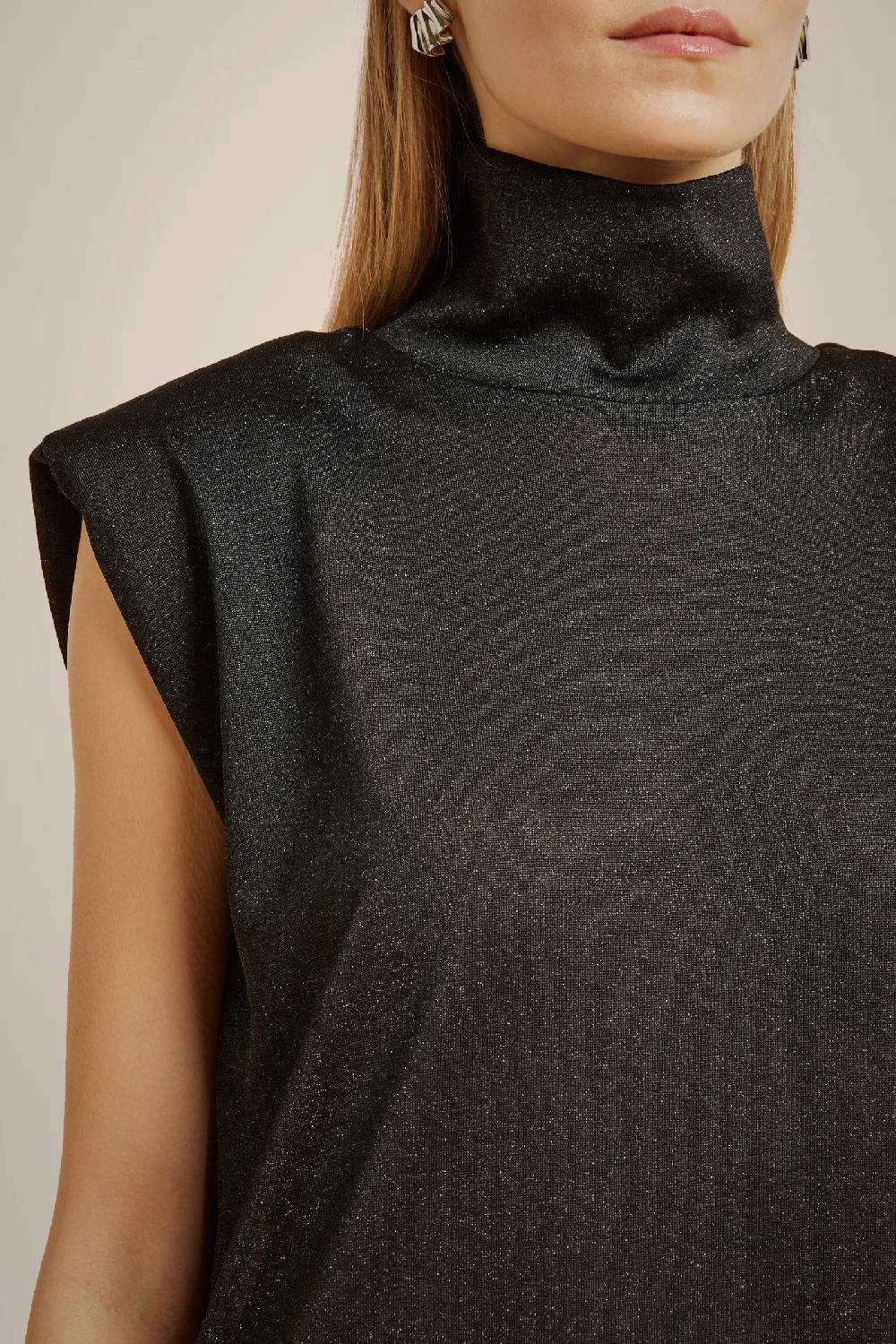 Liviana Conti TOP IN JERSEY LUREX W4LL4WQ03LRX-Y.38