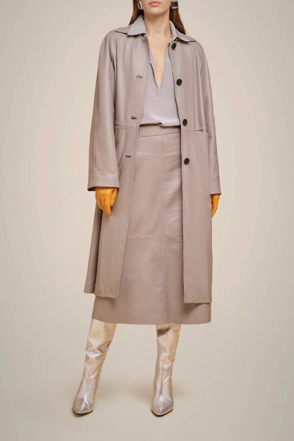 Liviana Conti TRENCH IN VERA PELLE W4FF4WX35X72-0.38