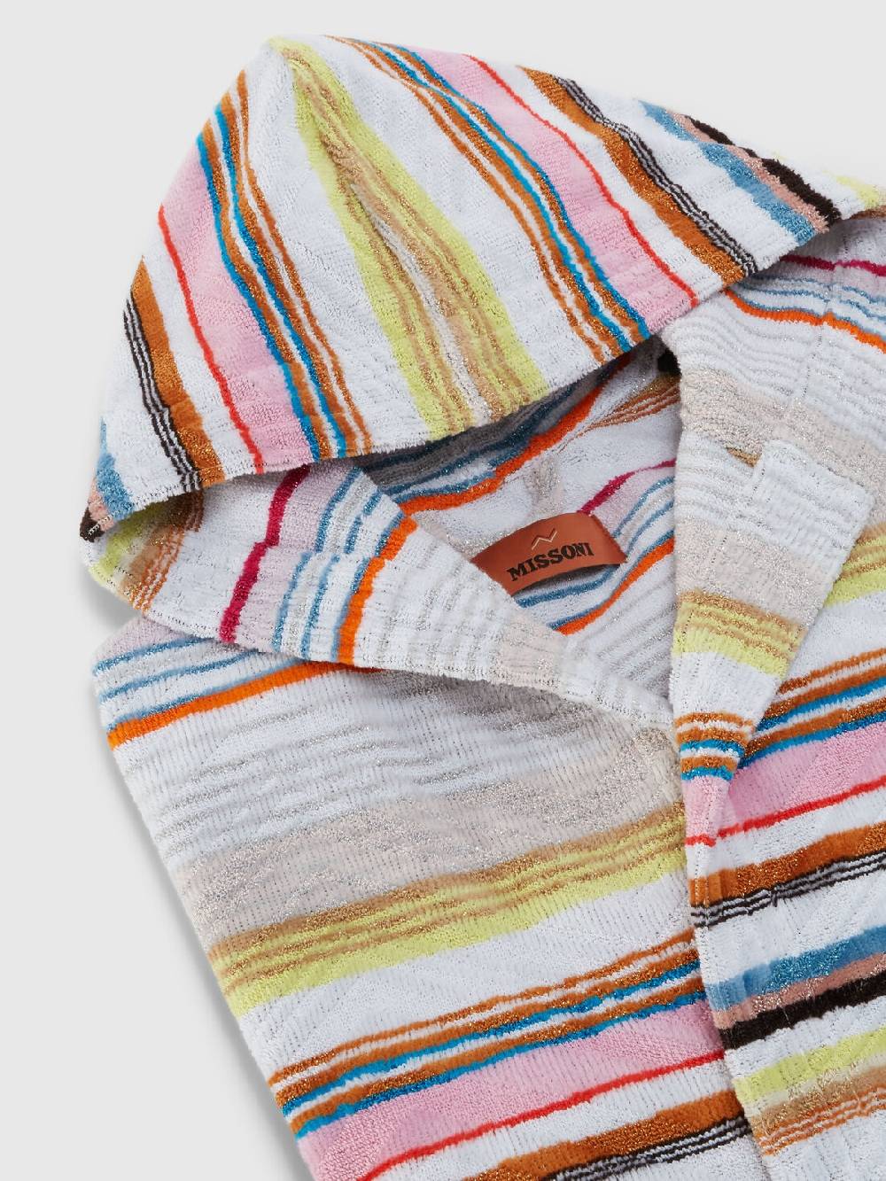 M Missoni Accappatoio Corto Moonshadow In Spugna Di Cotone Con Lurex