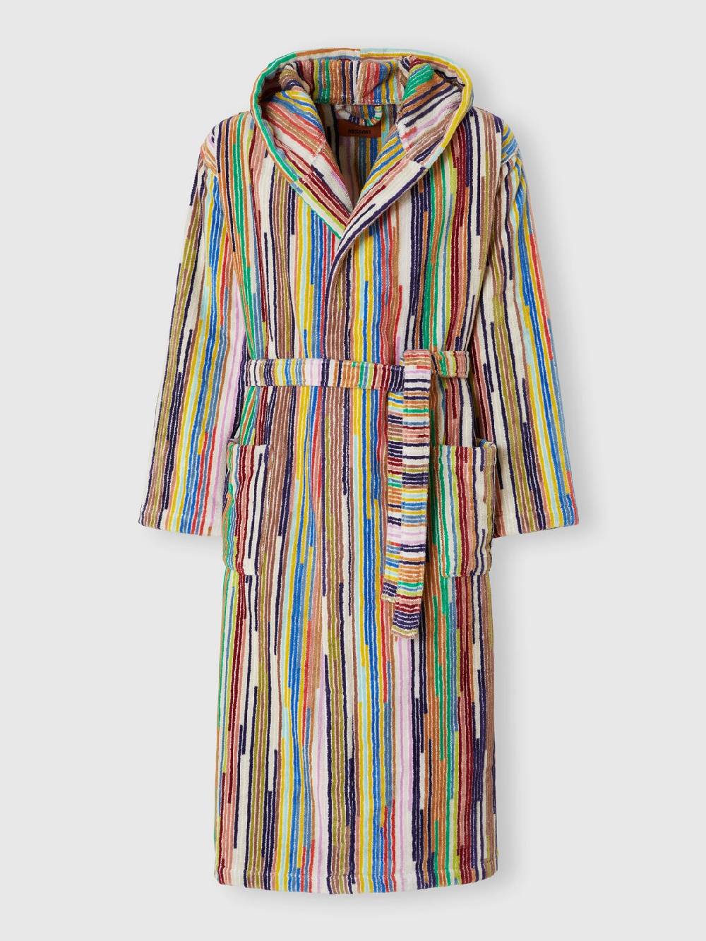 M Missoni Accappatoio Melody In Spugna Di Cotone A Righe Verticali