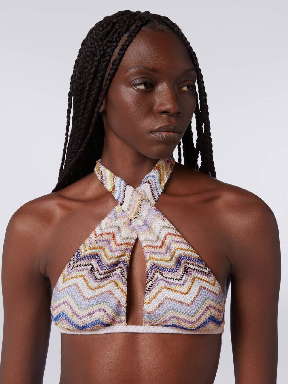 M Missoni Bikini In Crochet Con Lurex E Slip A Vita Alta