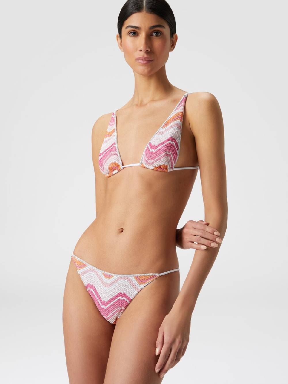 M Missoni Bikini In Misto Viscosa Chevron Con Lurex