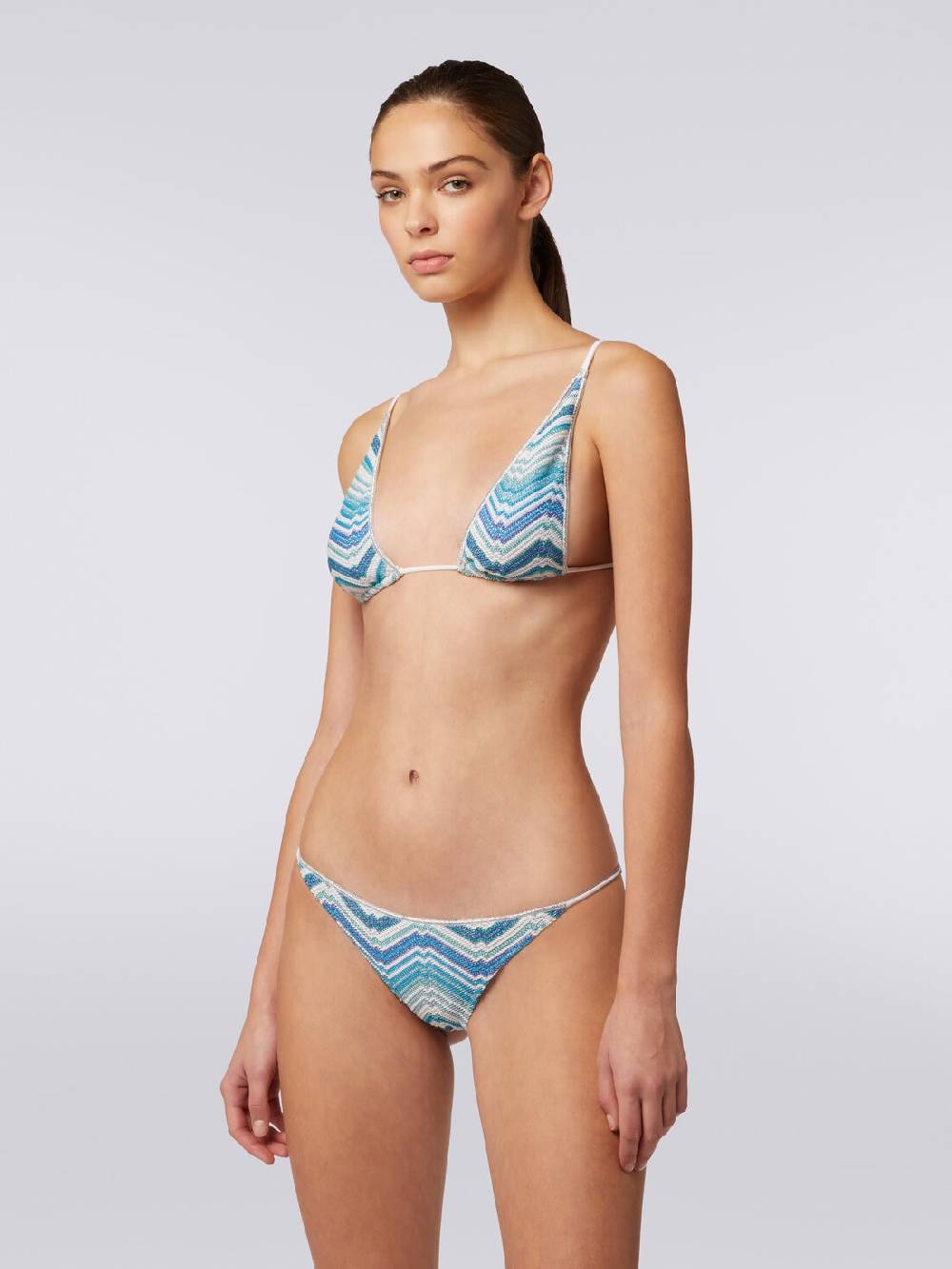 M Missoni Bikini In Misto Viscosa Chevron Con Lurex