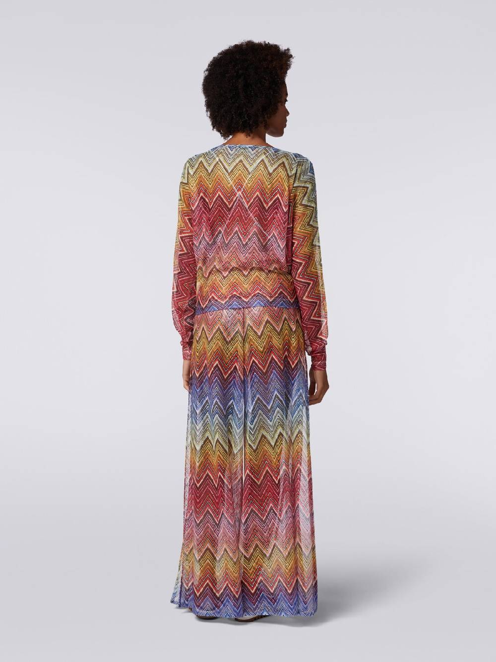 M Missoni Blusa A Maniche Lunghe In Tessuto Stampa Zig Zag