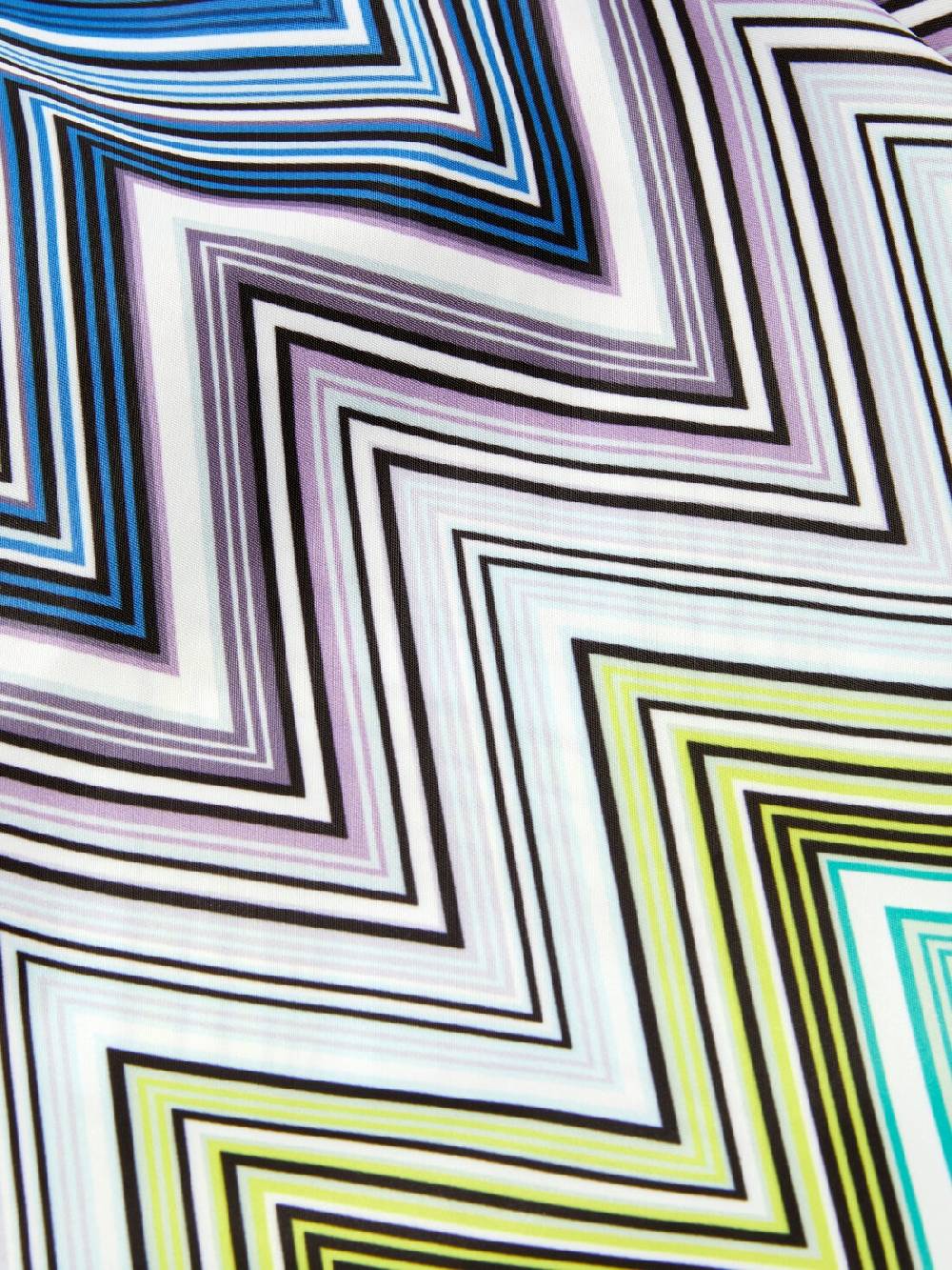 M Missoni Boxer Mare Con Motivo Chevron E Scritta Logo