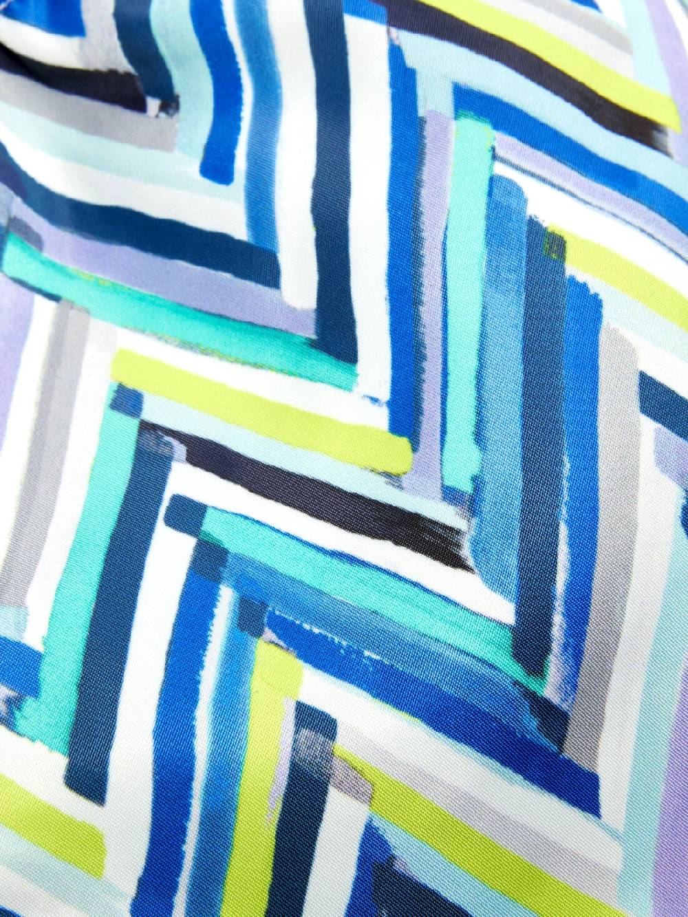 M Missoni Boxer Mare Con Stampa Zig Zag E Scritta Logo