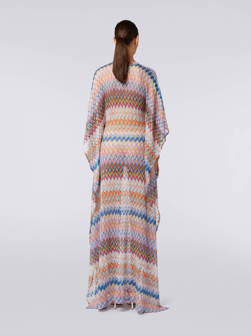 M Missoni Caftano Copricostume Lungo Con Scollo A V E Lurex