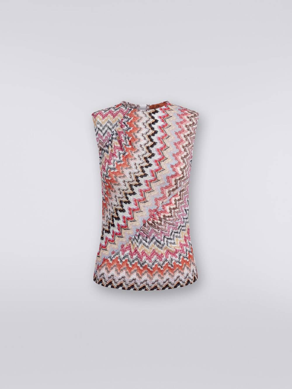M Missoni Canottiera Girocollo Zig Zag Con Arricciature