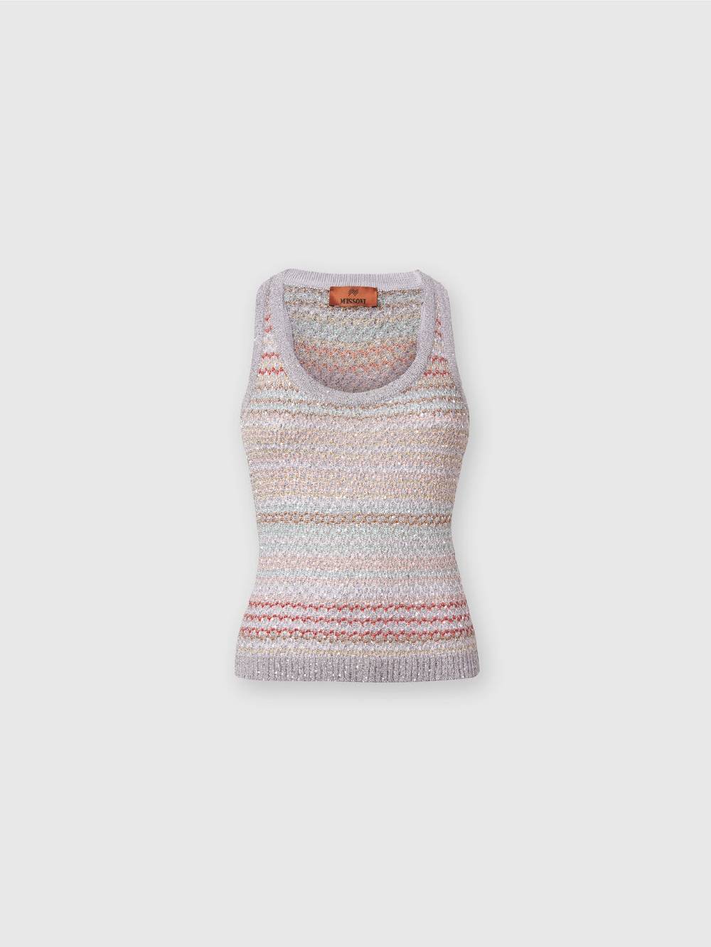 M Missoni Canottiera In Maglia A Rete Con Applicazione Di Paillettes