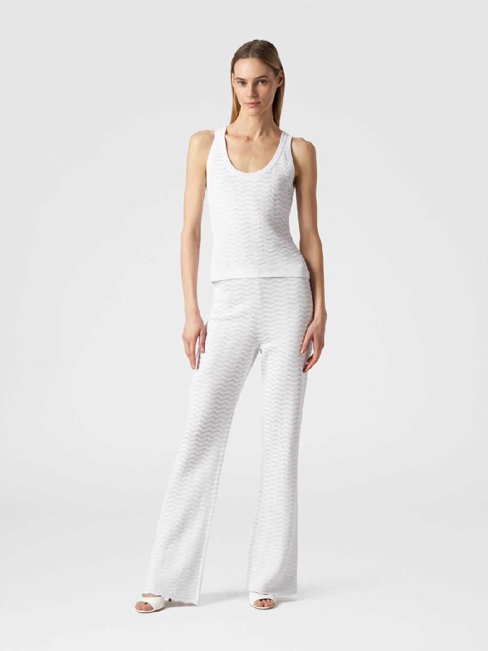 M Missoni Canottiera in maglia di viscosa e cotone chevron