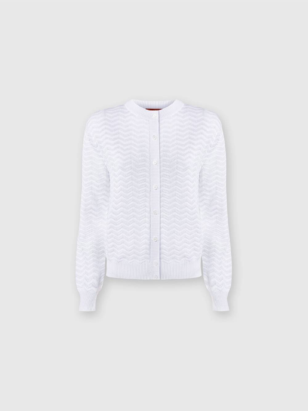 M Missoni Cardigan In Maglia Di Viscosa E Cotone Chevron