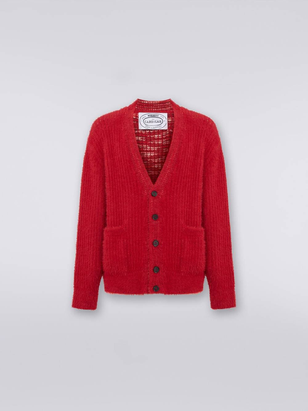 M Missoni Cardigan Oversize In Misto Lana Effetto Pelo