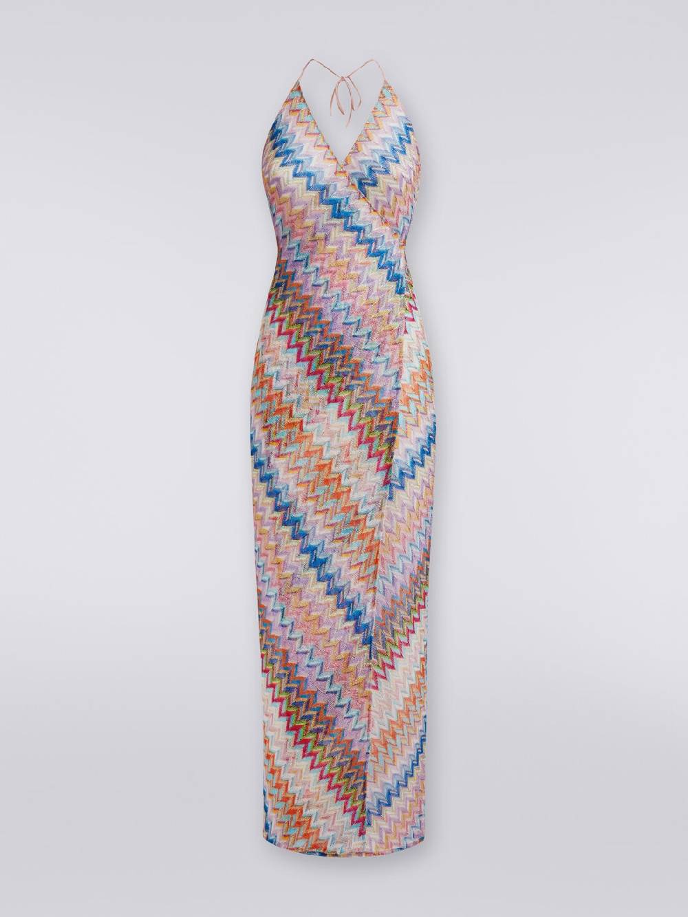 M Missoni Copricostume Lungo A Portafoglio Con Motivo Chevron E Lurex