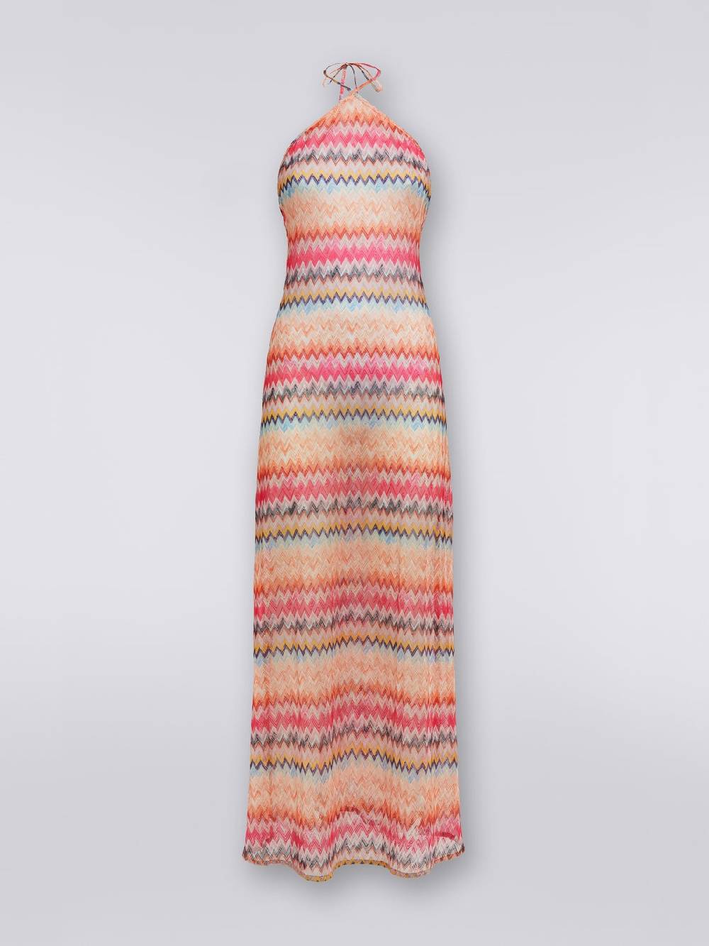 M Missoni Copricostume lungo in tulle di viscosa chevron