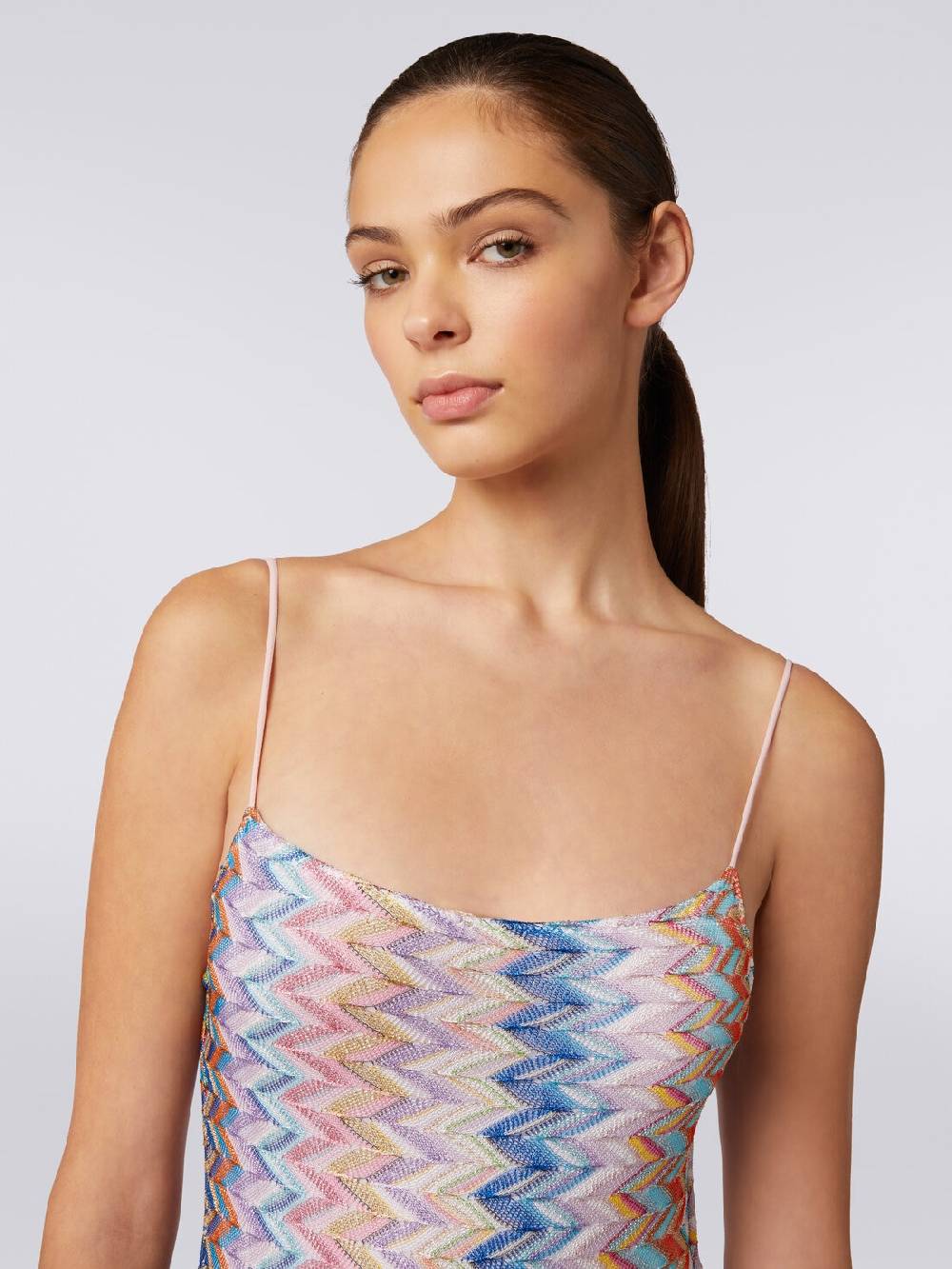 M Missoni Costume Intero Lamé Con Spalline Sottili Regolabili