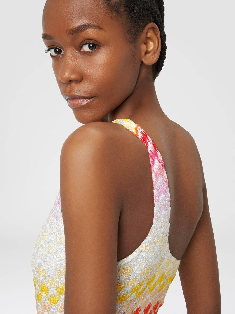 M Missoni Costume Intero Monospalla Effetto Pizzo Con Lurex