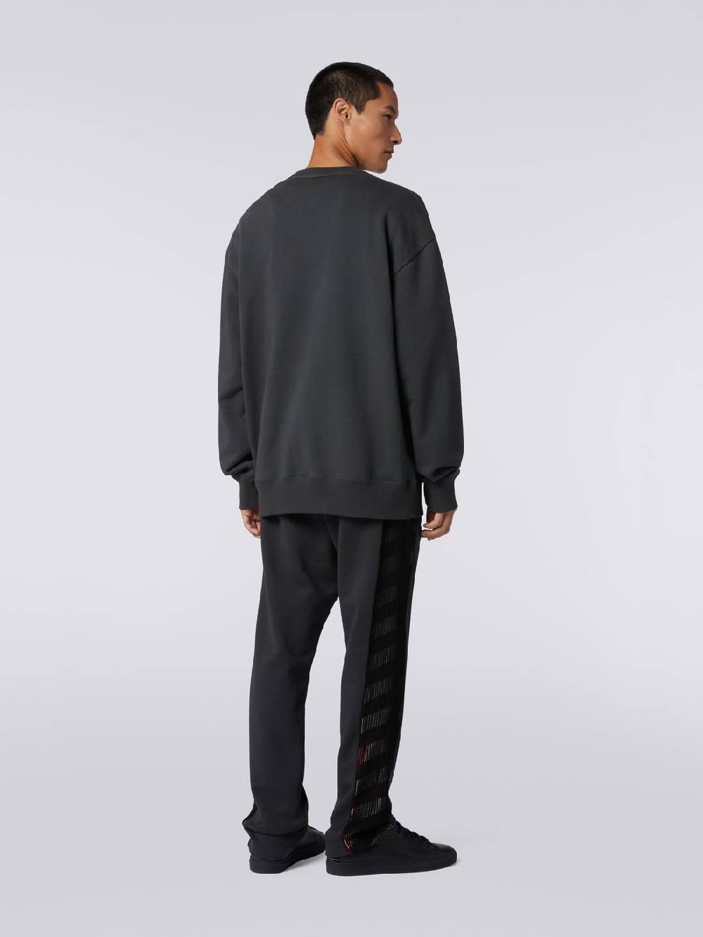 M Missoni Felpa Girocollo In Cotone Con Macro-logo In Collaborazione Con Mike Maignan