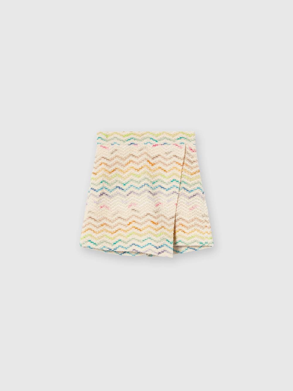 M Missoni Gonna A Portafoglio In Misto Cotone Zig Zag