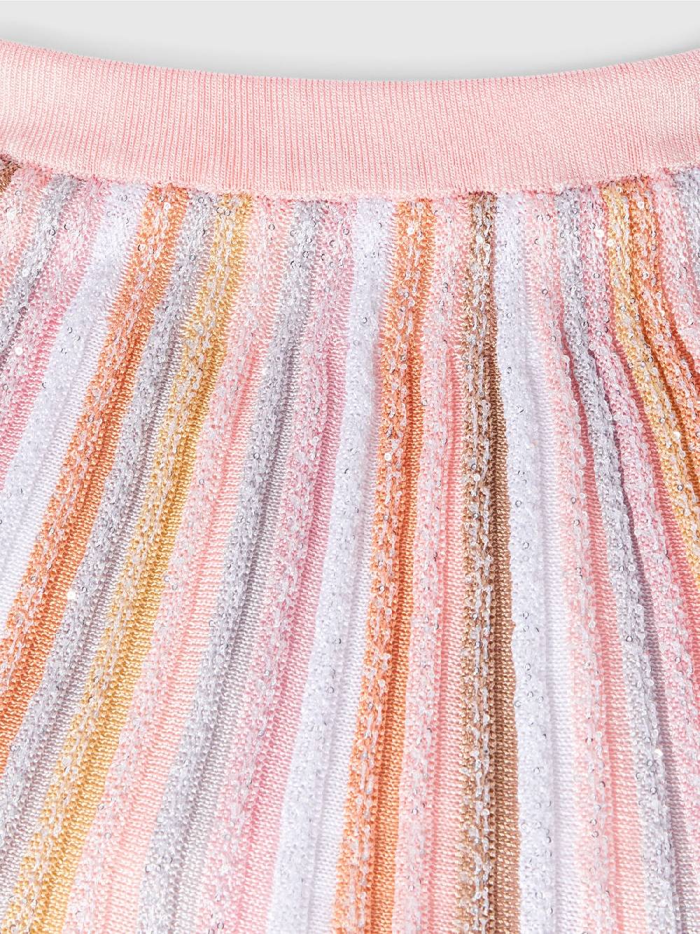 M Missoni Gonna In Maglia Di Viscosa Plissée Con Elastico In Vita