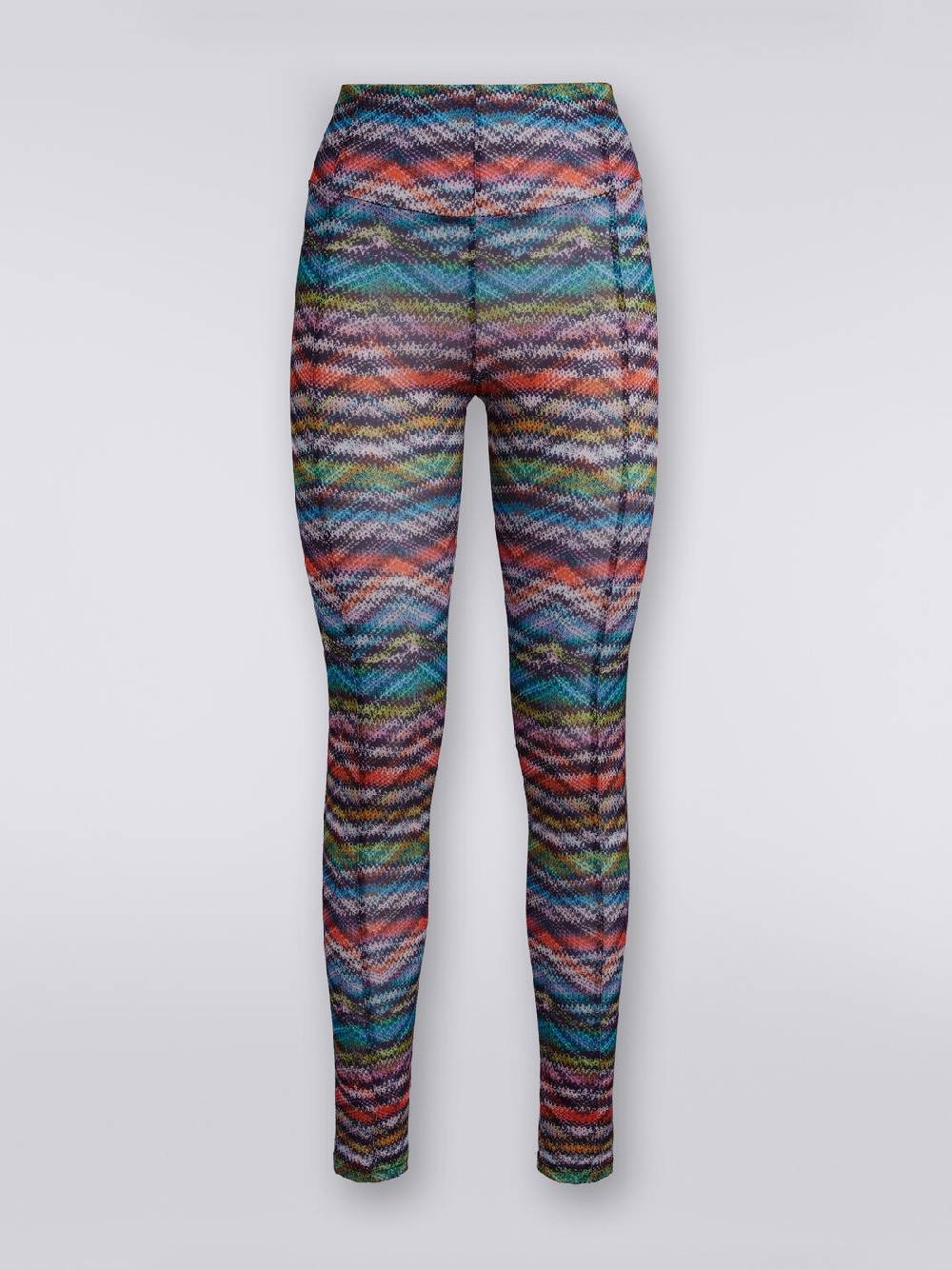 M Missoni Leggings In Tessuto Stretch Stampa Zig Zag
