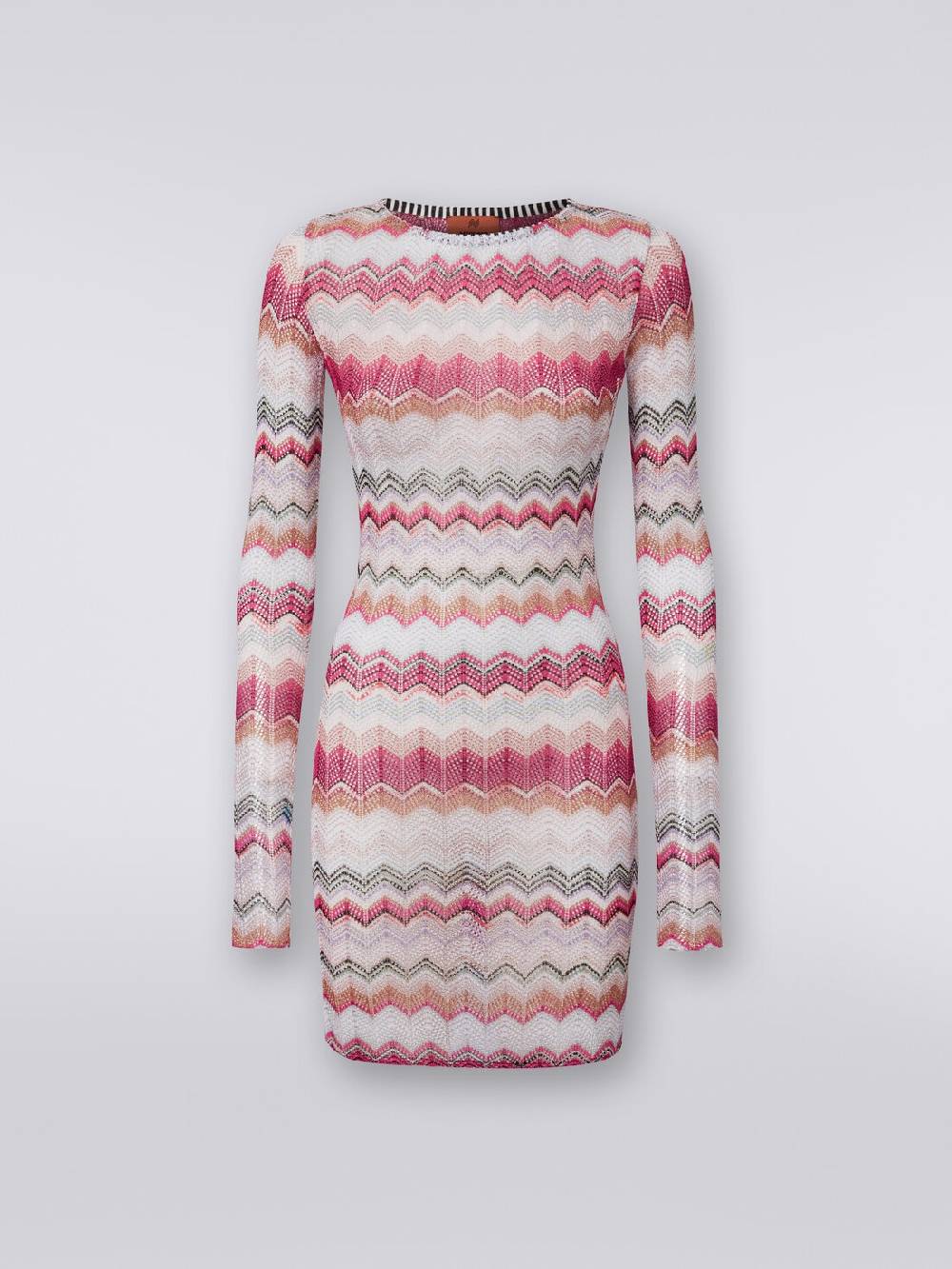 M Missoni Abito crochet zig zag con lurex