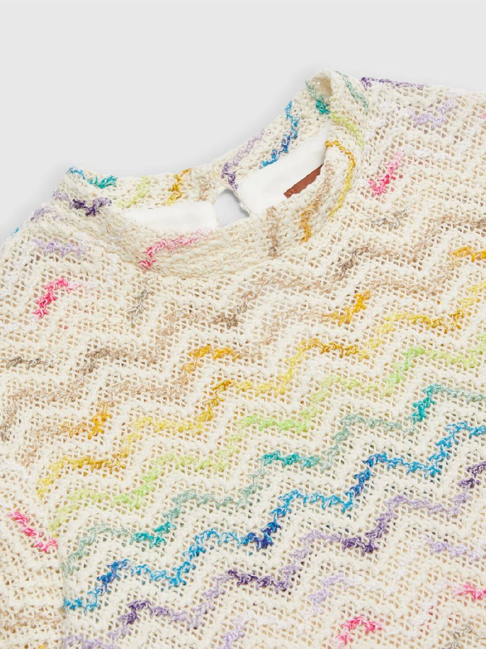 M Missoni Abito In Maglia Di Misto Cotone Chevron