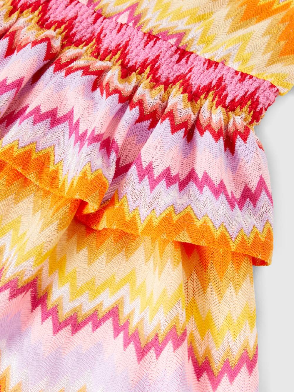 M Missoni Abito In Misto Cotone Zig Zag