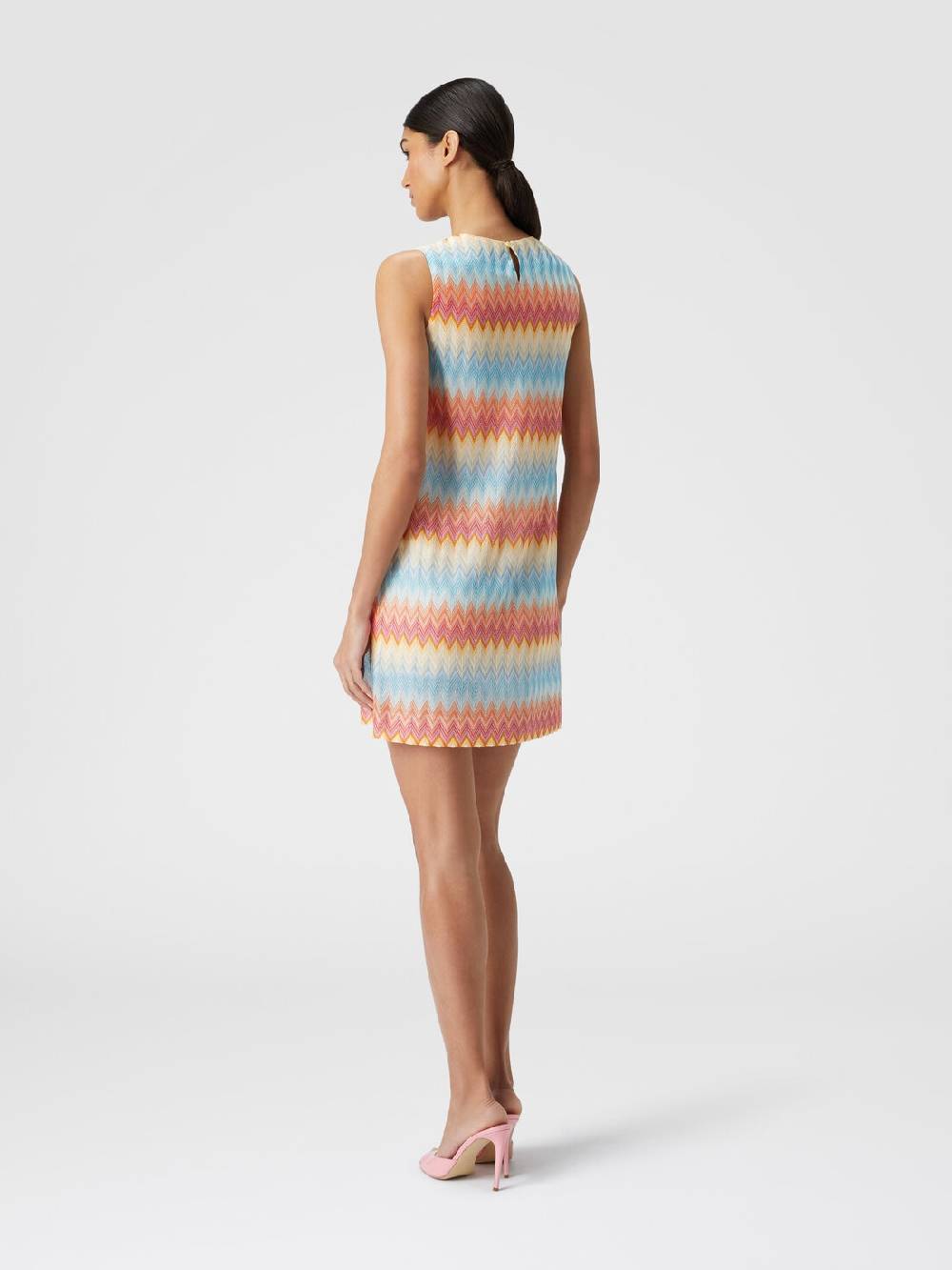 M Missoni Abito In Viscosa Zig Zag