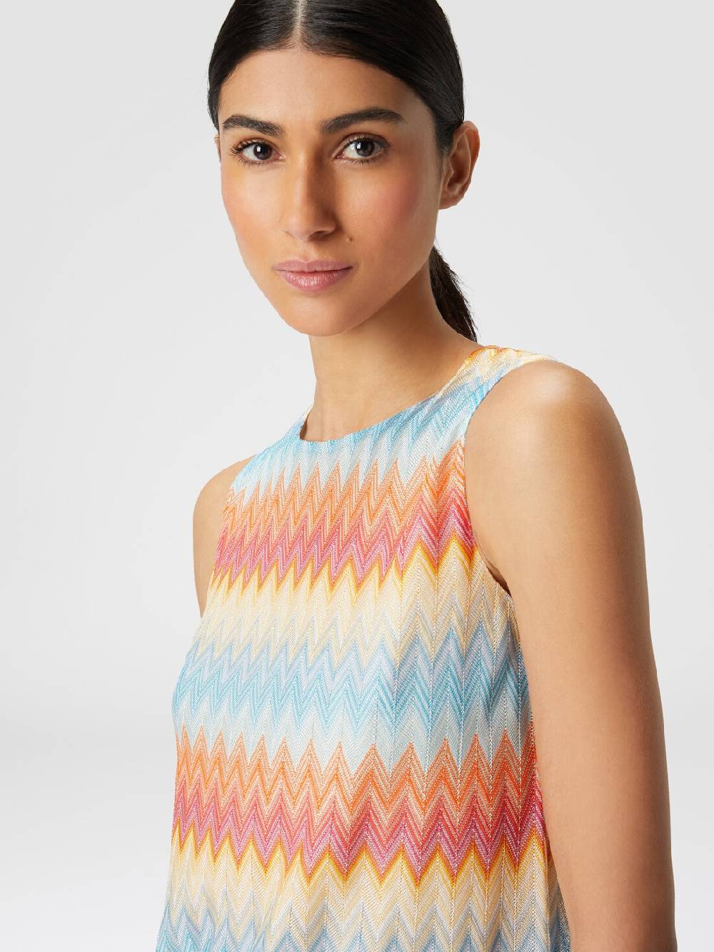 M Missoni Abito In Viscosa Zig Zag