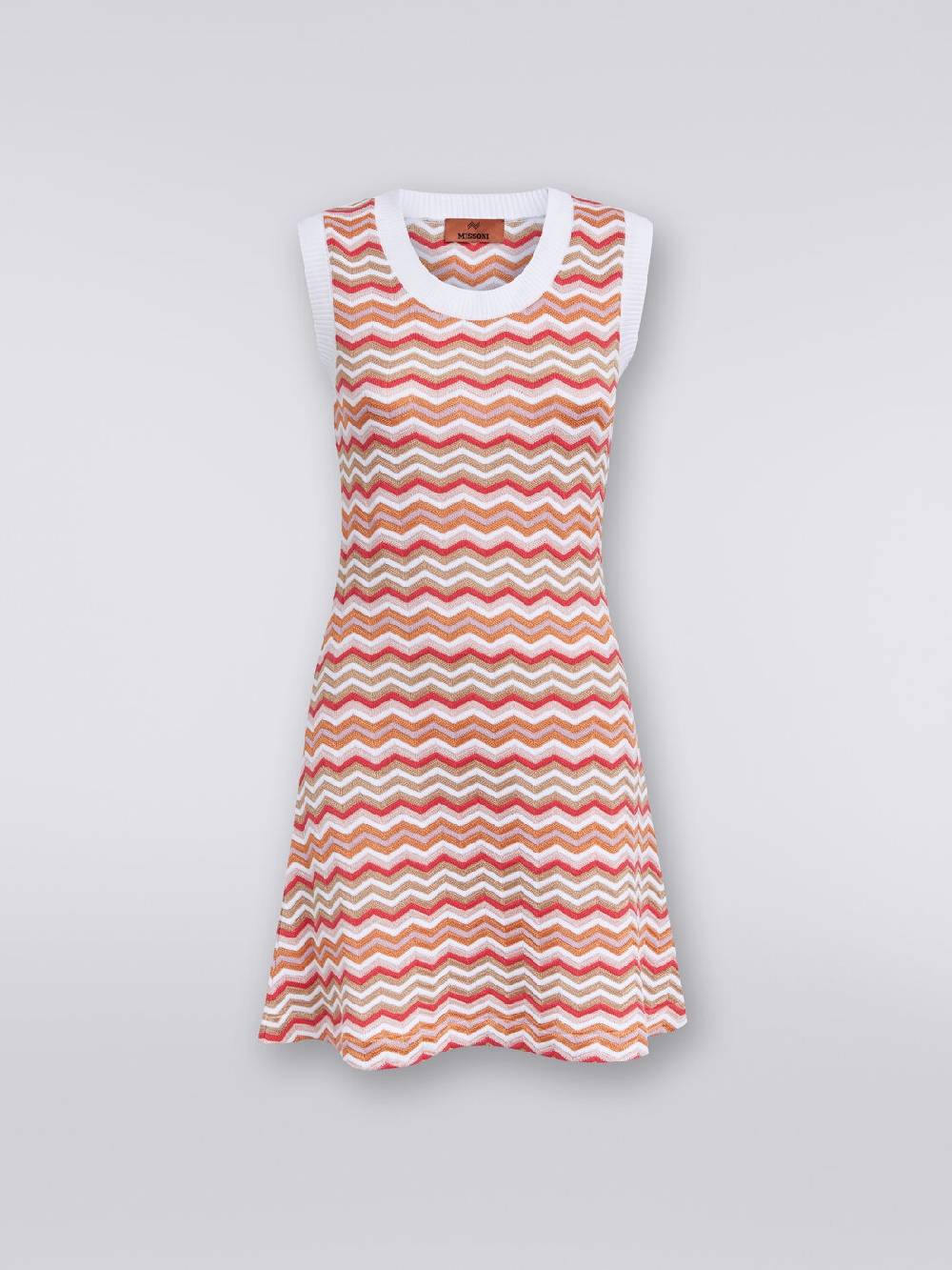 M Missoni Abito Senza Maniche In Maglia Zig Zag