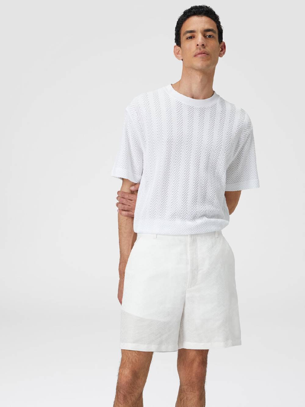 M Missoni Bermuda In Misto Cotone Motivo Zig Zag