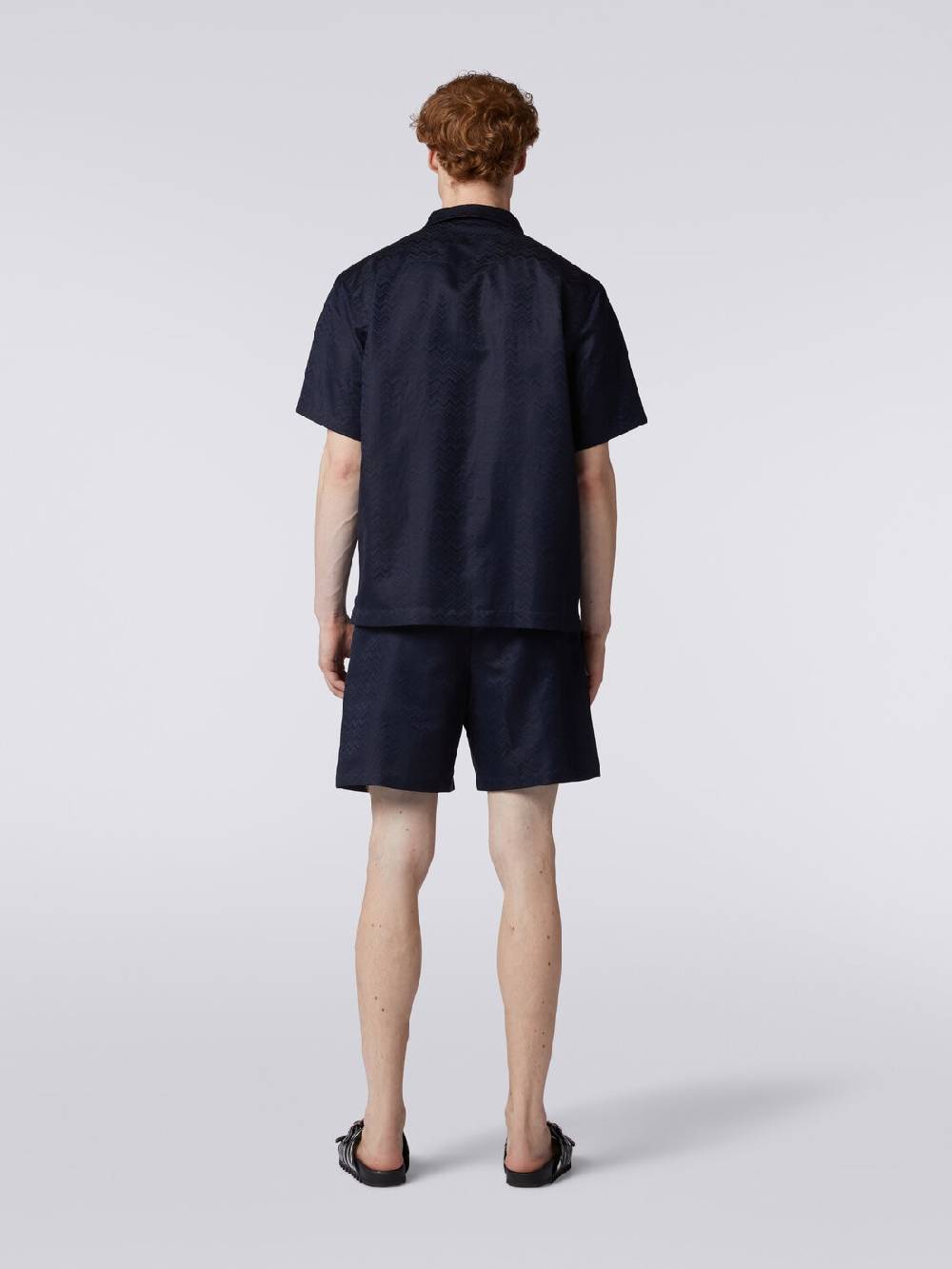 M Missoni Bermuda In Misto Cotone Motivo Zig Zag