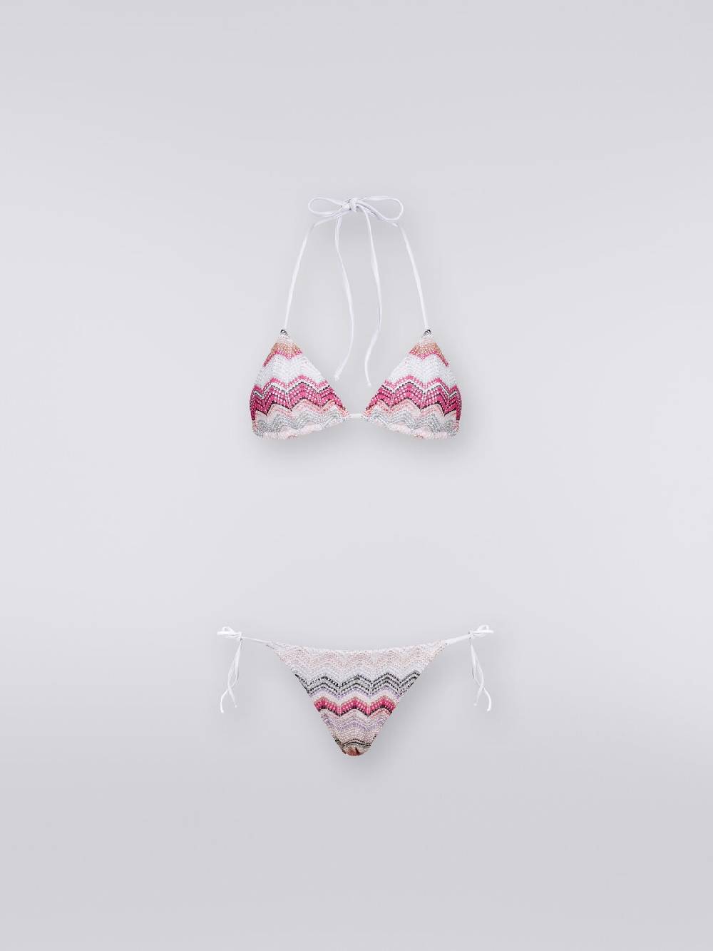 M Missoni Bikini crochet zig zag con lurex