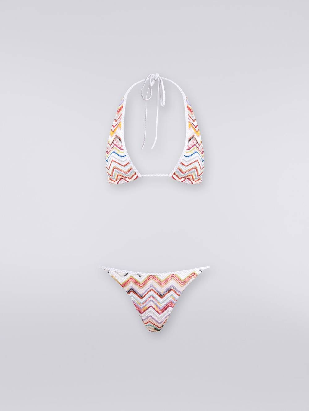 M Missoni Bikini In Crochet Zig Zag Con Lurex