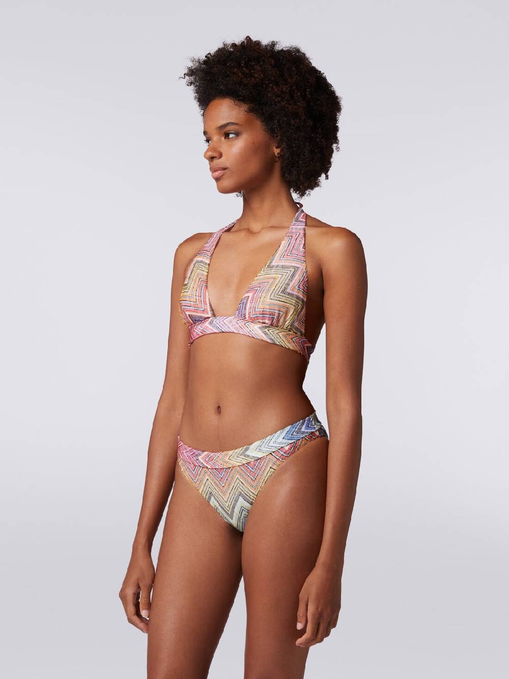 M Missoni Bikini In Tessuto Stampa Zig Zag
