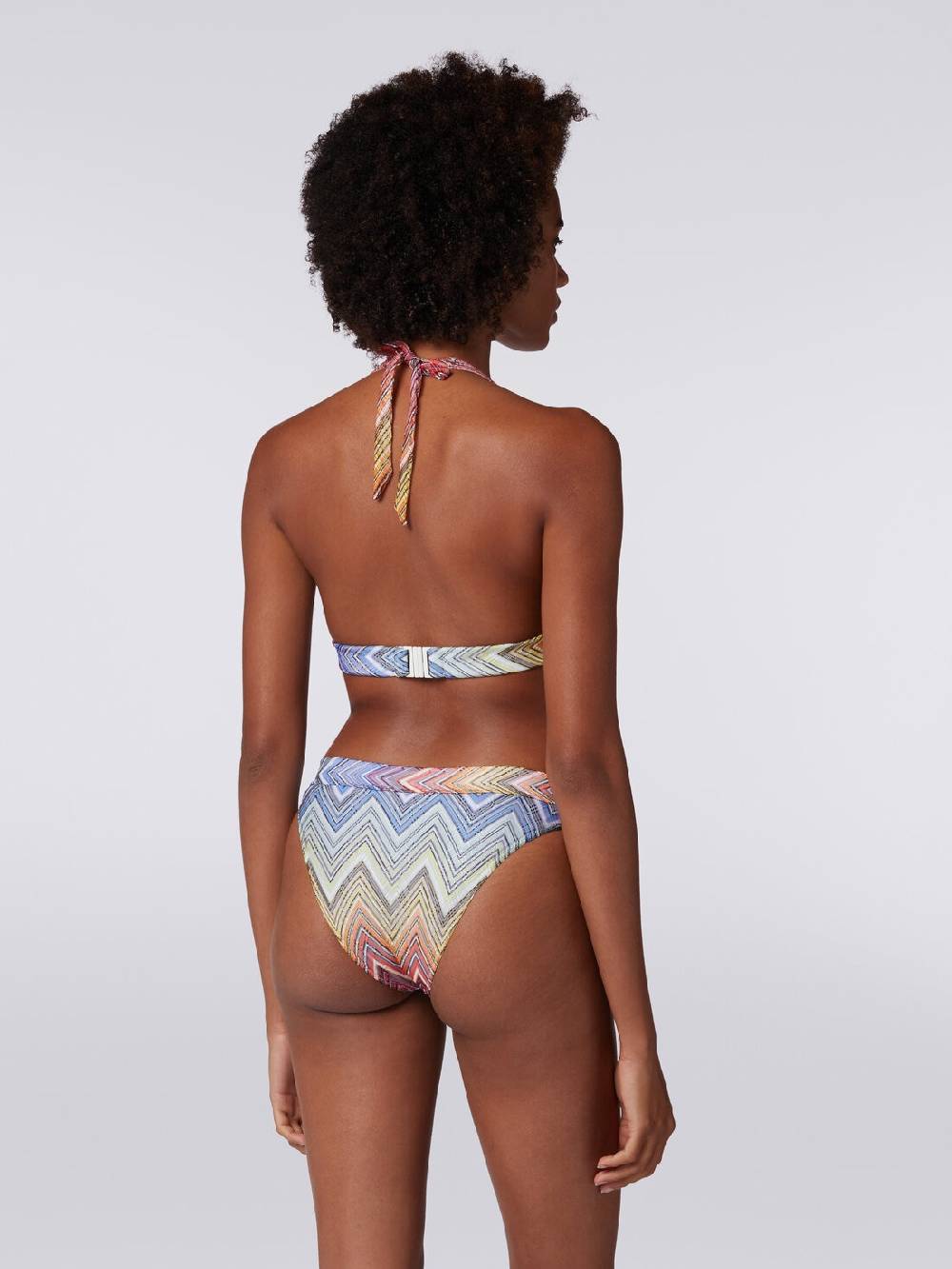 M Missoni Bikini In Tessuto Stampa Zig Zag