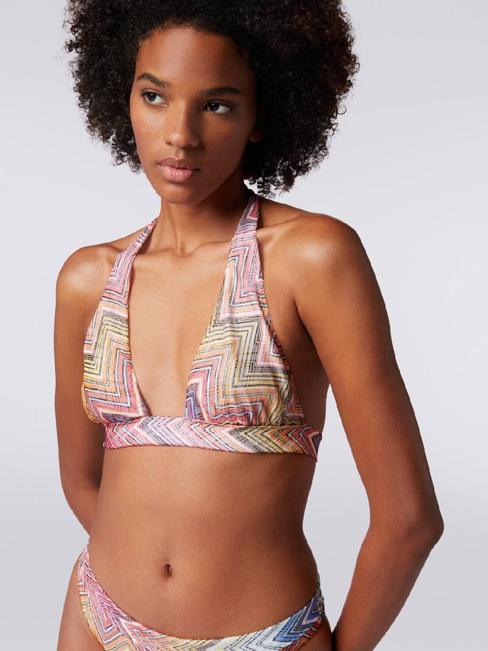 M Missoni Bikini In Tessuto Stampa Zig Zag