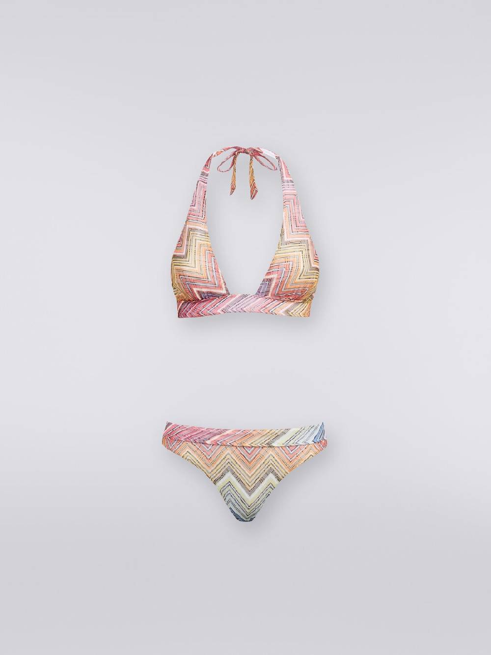 M Missoni Bikini in tessuto stampa zig zag