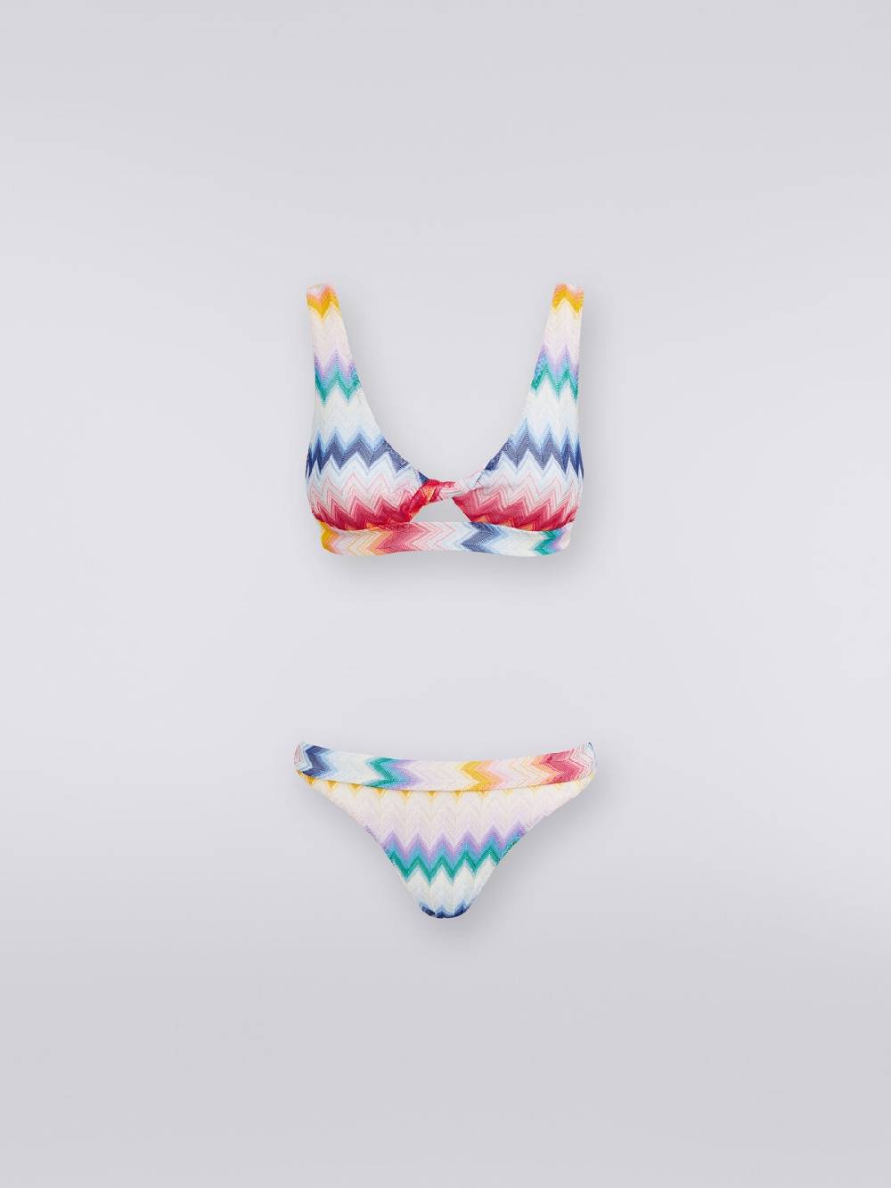 M Missoni Bikini In Viscosa Zig Zag Con Lurex