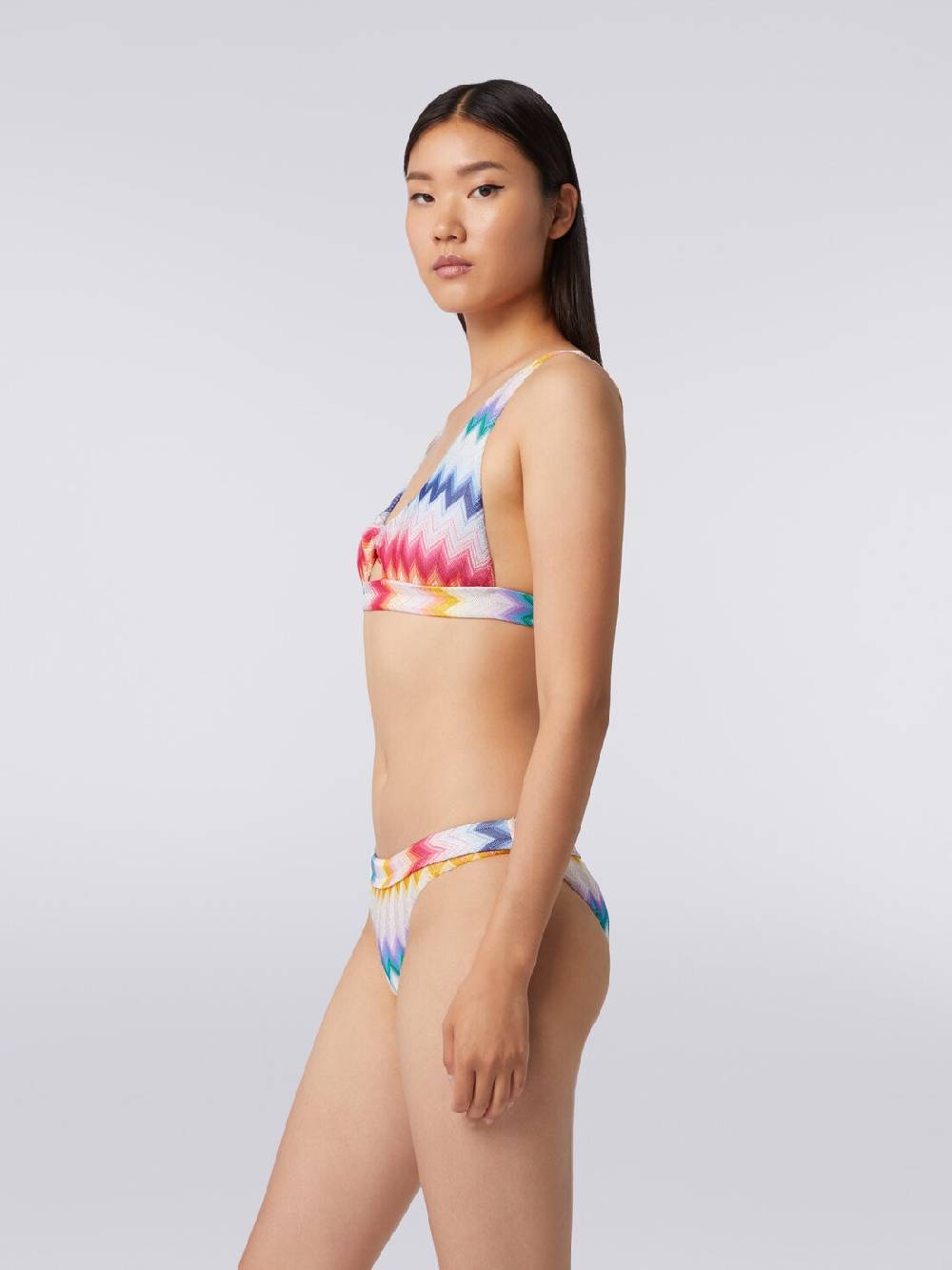 M Missoni Bikini In Viscosa Zig Zag Con Lurex