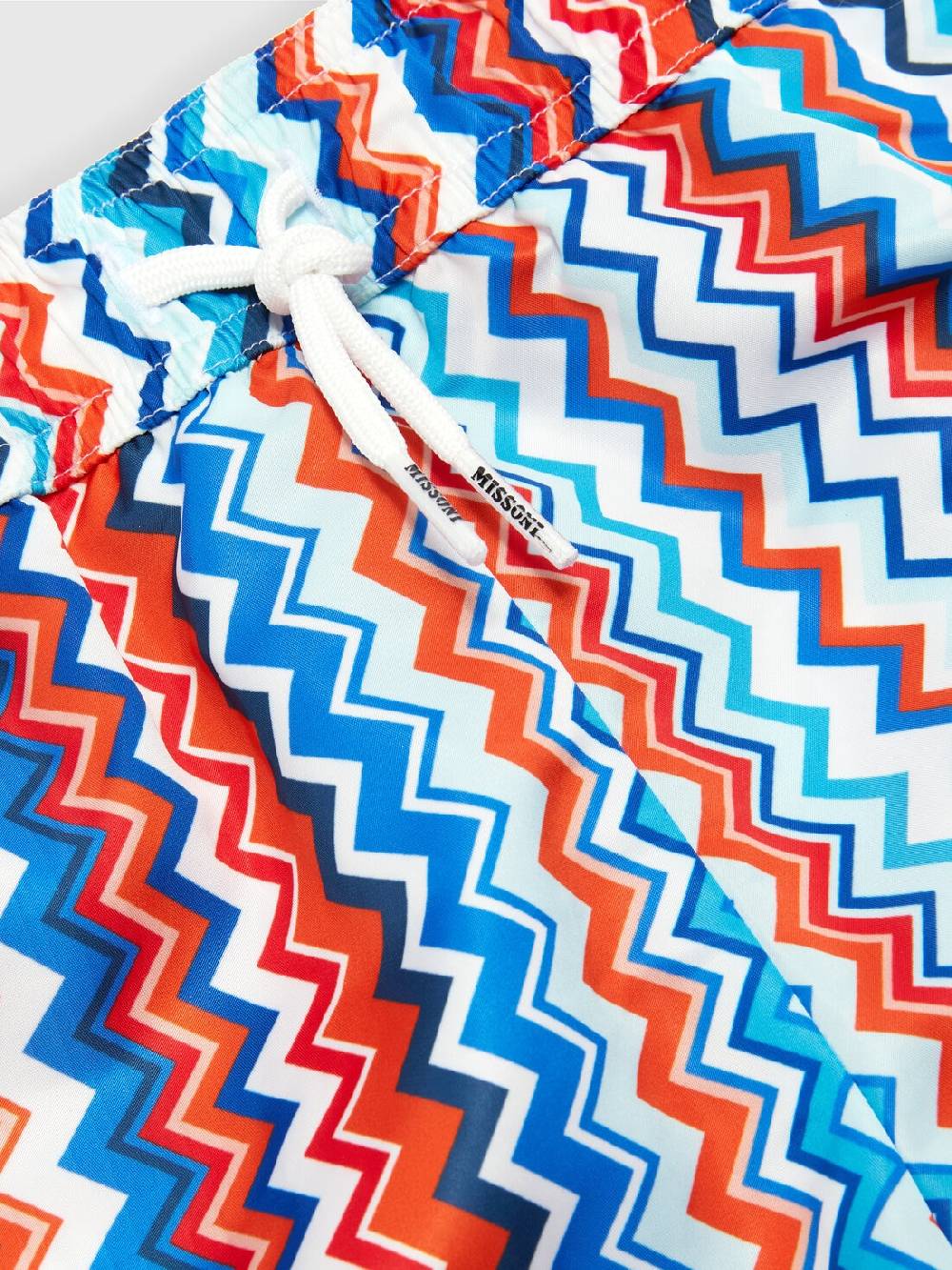 M Missoni Boxer Mare Con Stampa Zig Zag E Logo