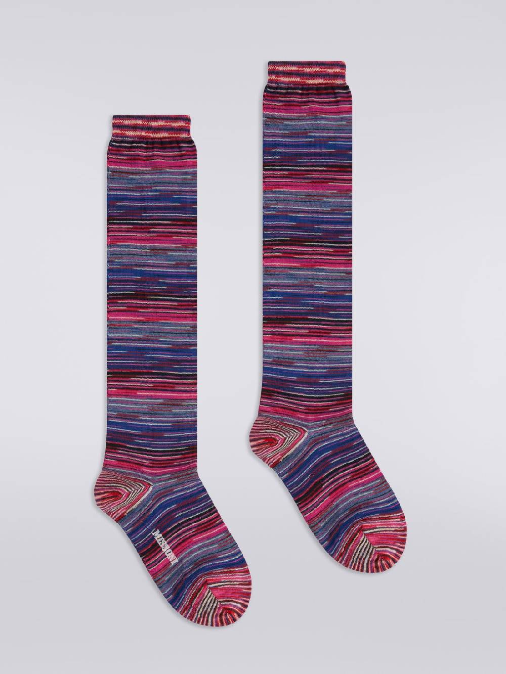 M Missoni Calze In Misto Cotone Fiammate