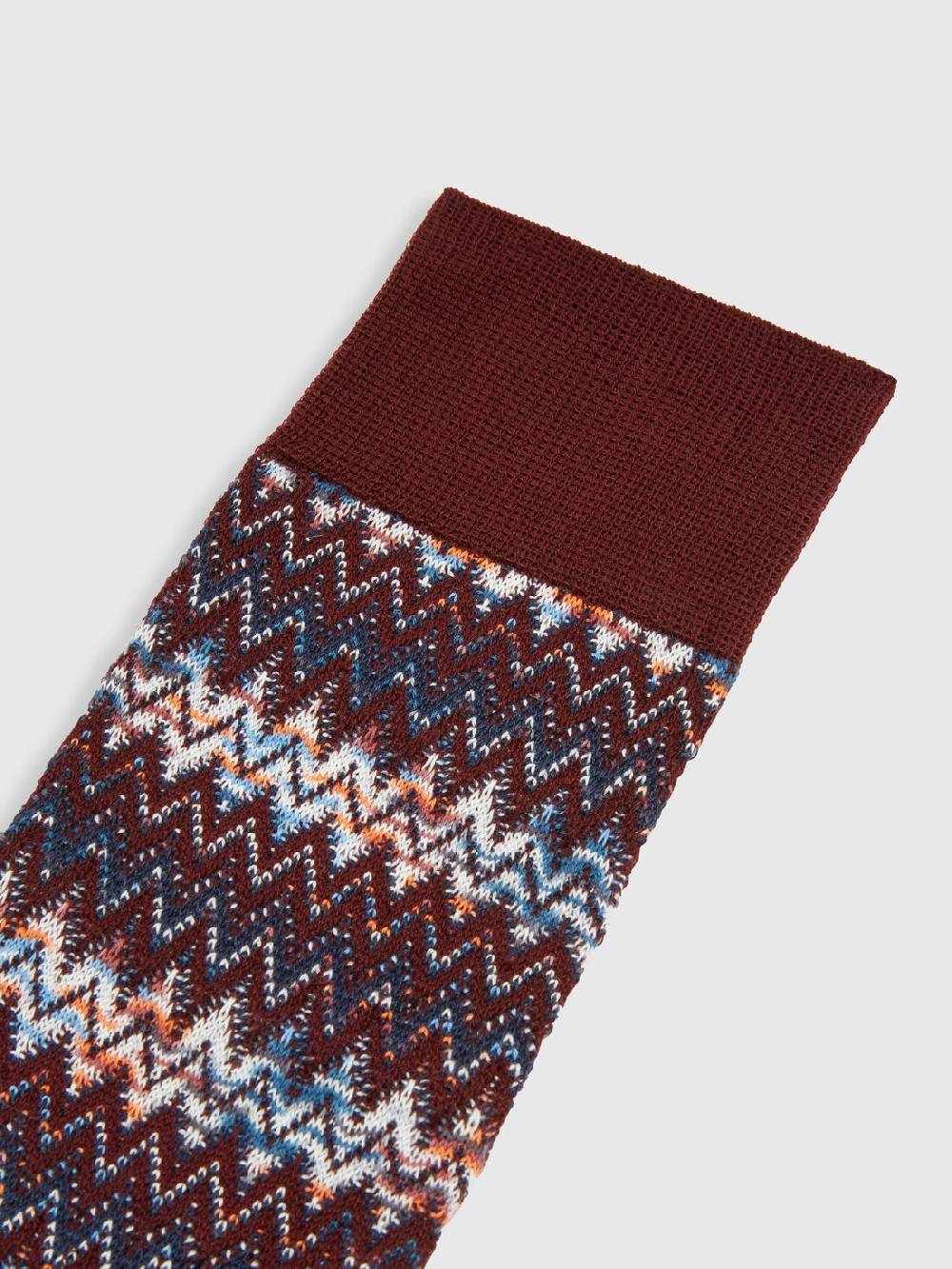 M Missoni Calzini Corti In Misto Cotone Chevron