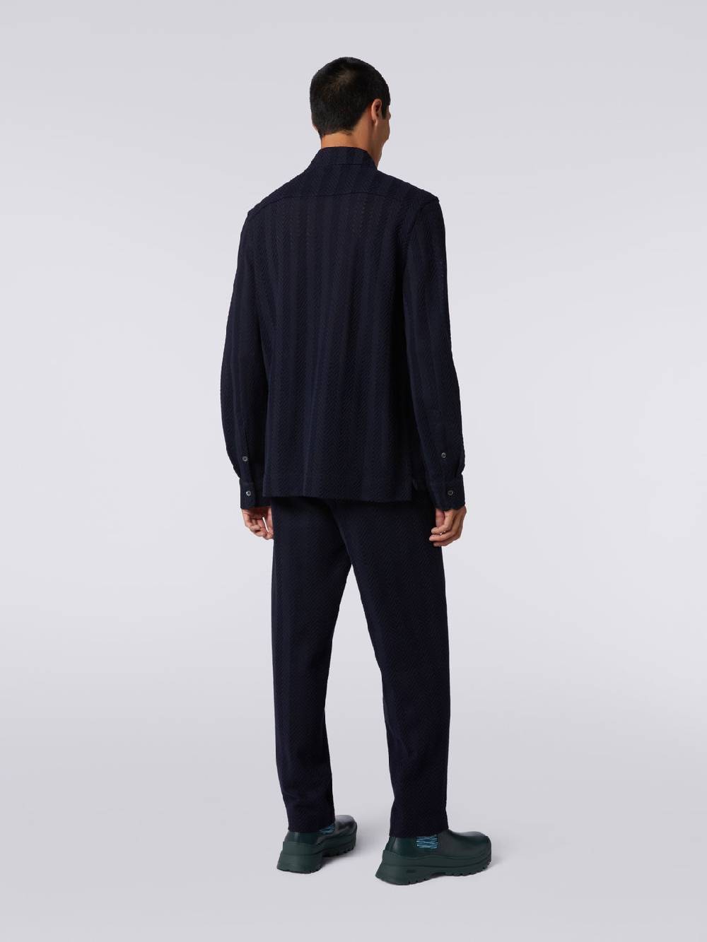 M Missoni Camicia In Cotone E Viscosa Chevron