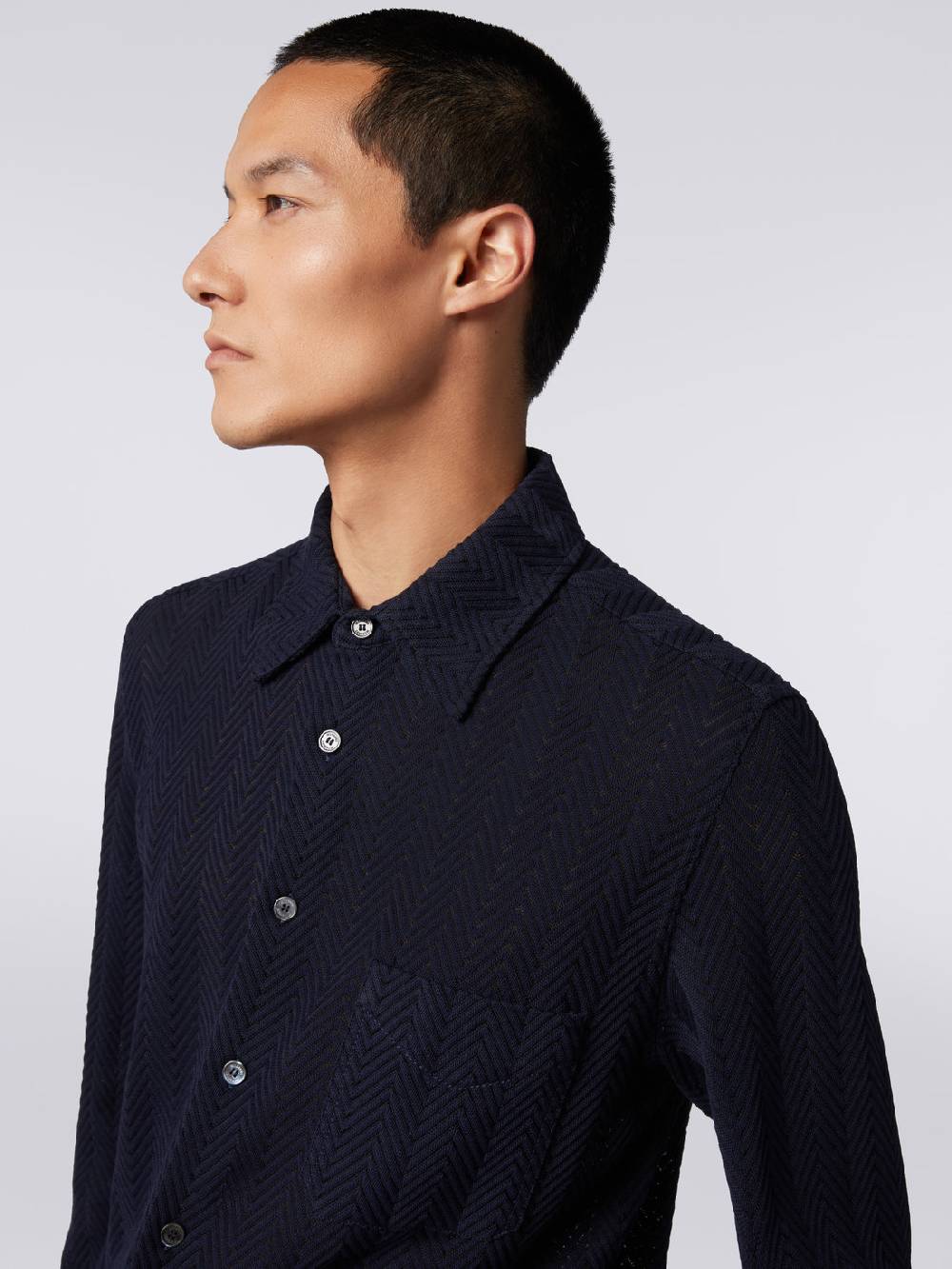 M Missoni Camicia In Cotone E Viscosa Chevron