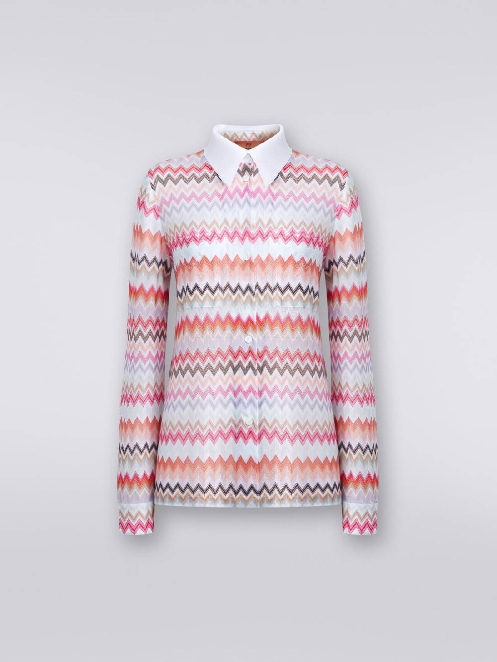 M Missoni Camicia In Cotone E Viscosa Zig Zag