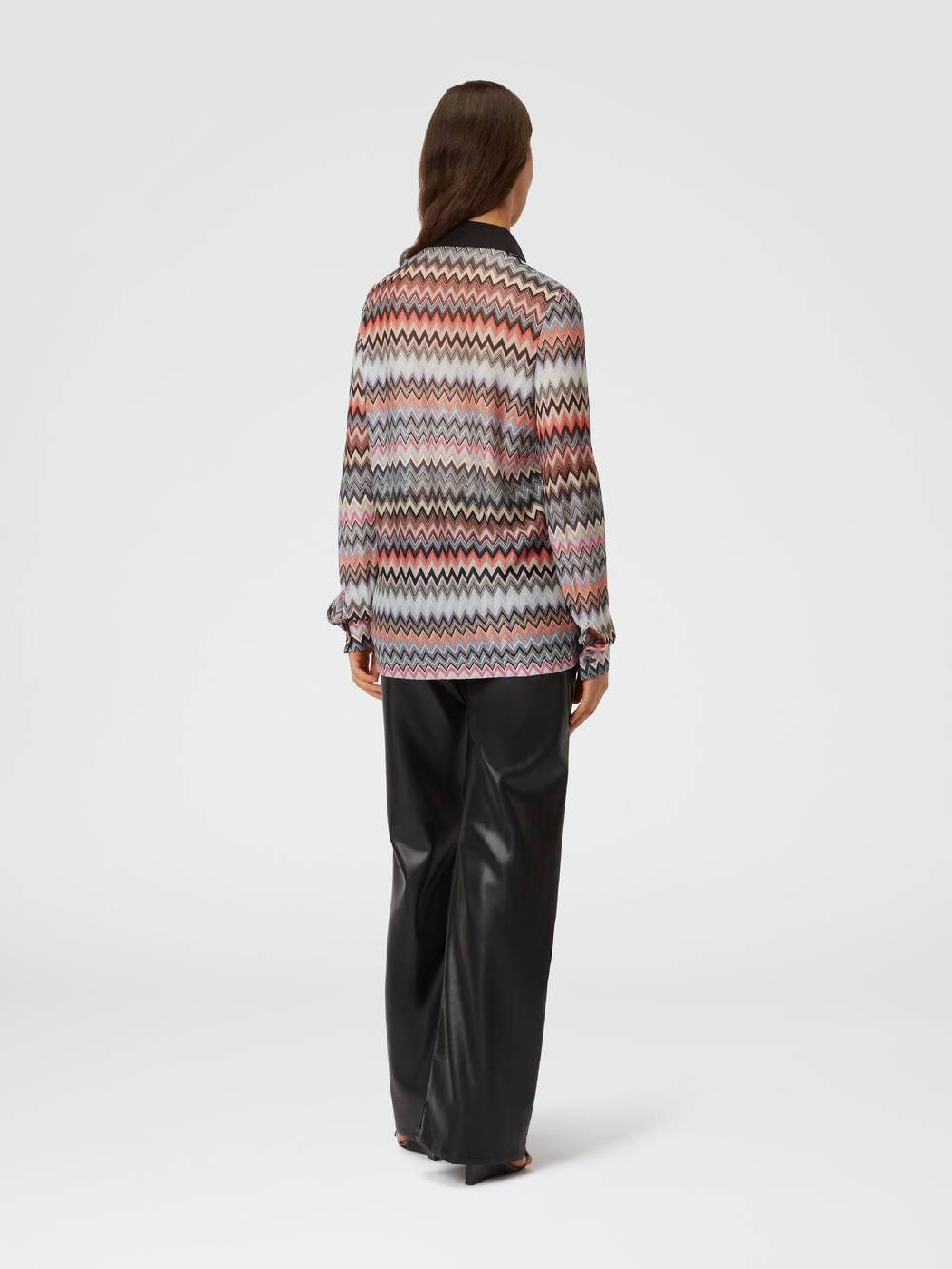 M Missoni Camicia In Cotone E Viscosa Zig Zag