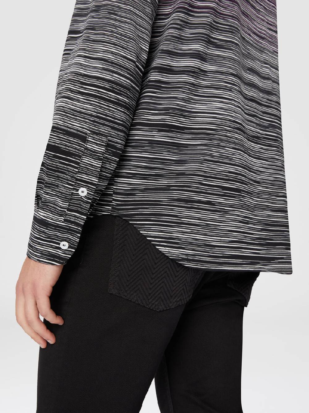 M Missoni Camicia In Jersey Di Cotone Fiammato